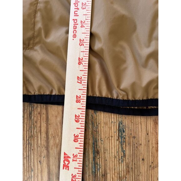 Salty Crew Technical Mens Hooded Jacket Large Yellow Brown Lightweight Polyester - Picture 7 of 7